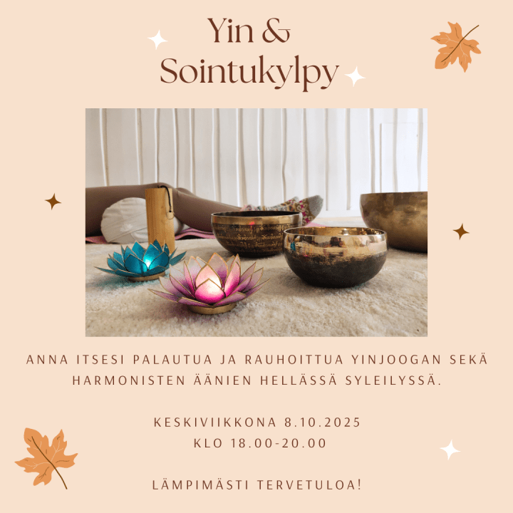 Tervetuloa syksyn yinjooga&nbsp;tunnille!